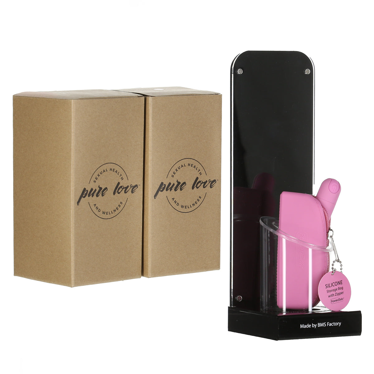 Pure Love® - Rechargeable Power Bullet With Silicone Case - Pink