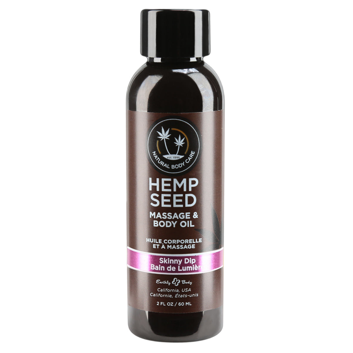 Earthly Body Hemp Seed Massage &amp; Body Oil - Skinny Dip - 60ml/2oz