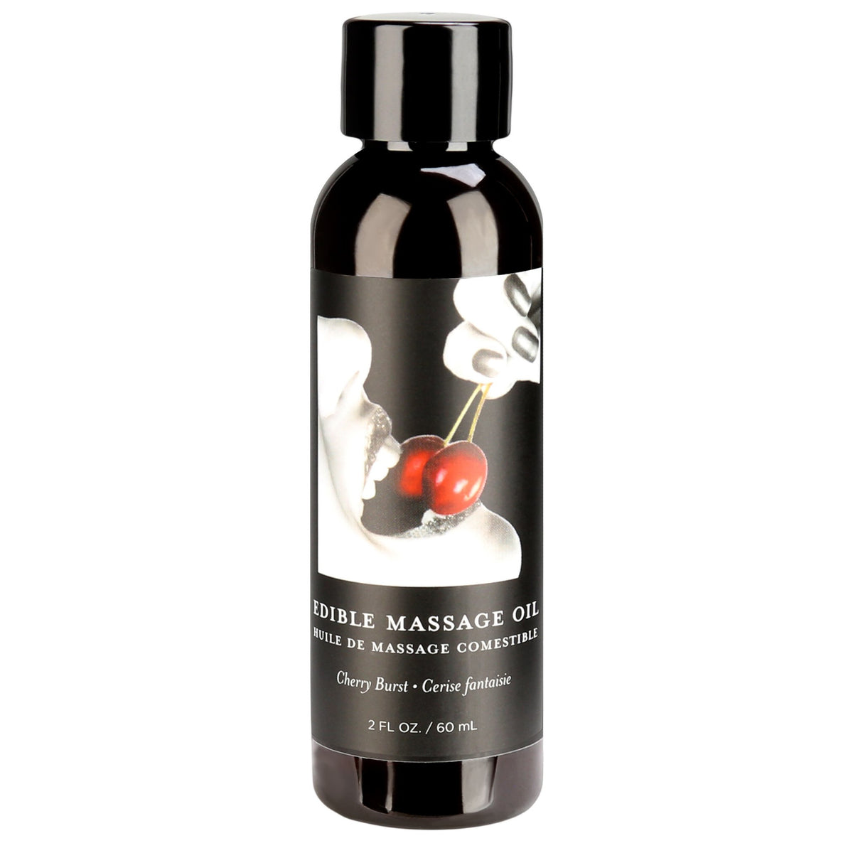Earthly Body Edible Hemp Seed Massage Oil - Cherry - 60ml/2oz