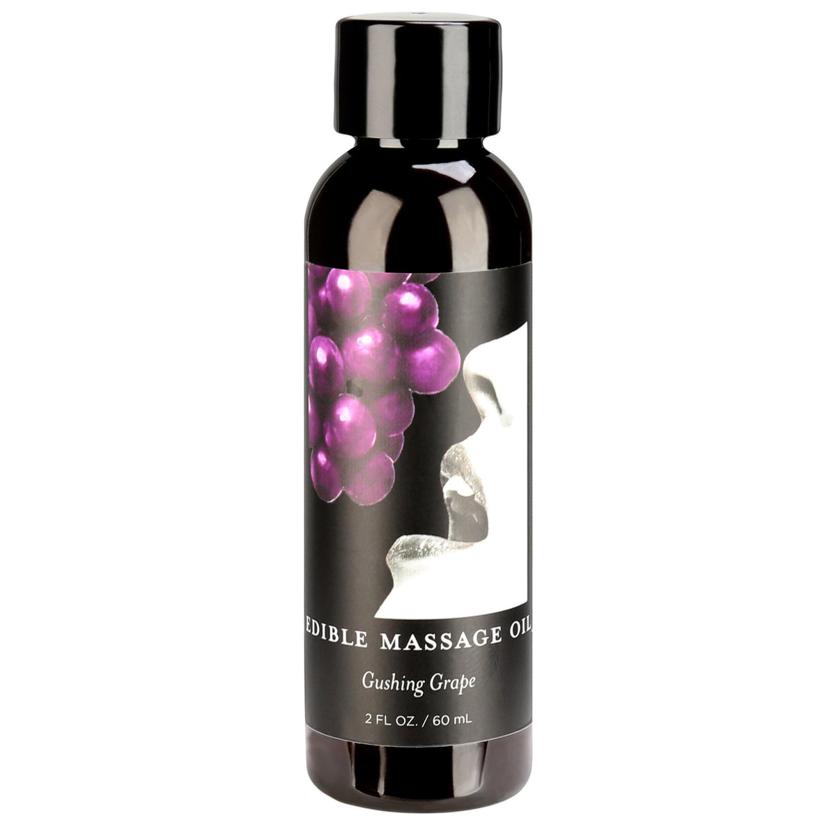 Earthly Body Edible Hemp Seed Massage Oil - Grape - 60ml/2oz