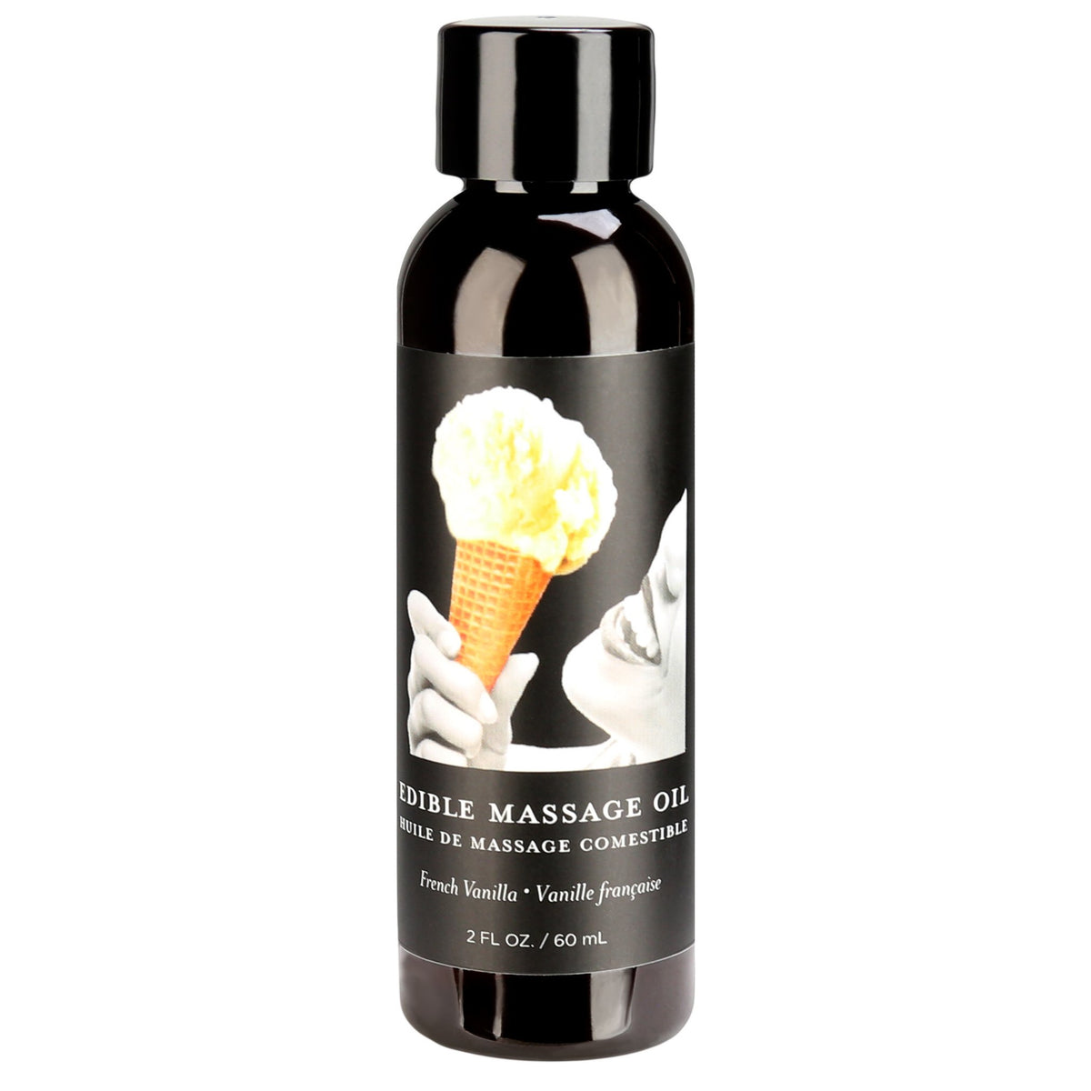 Earthly Body Edible Hemp Seed Massage Oil - Vanilla - 60ml/2oz