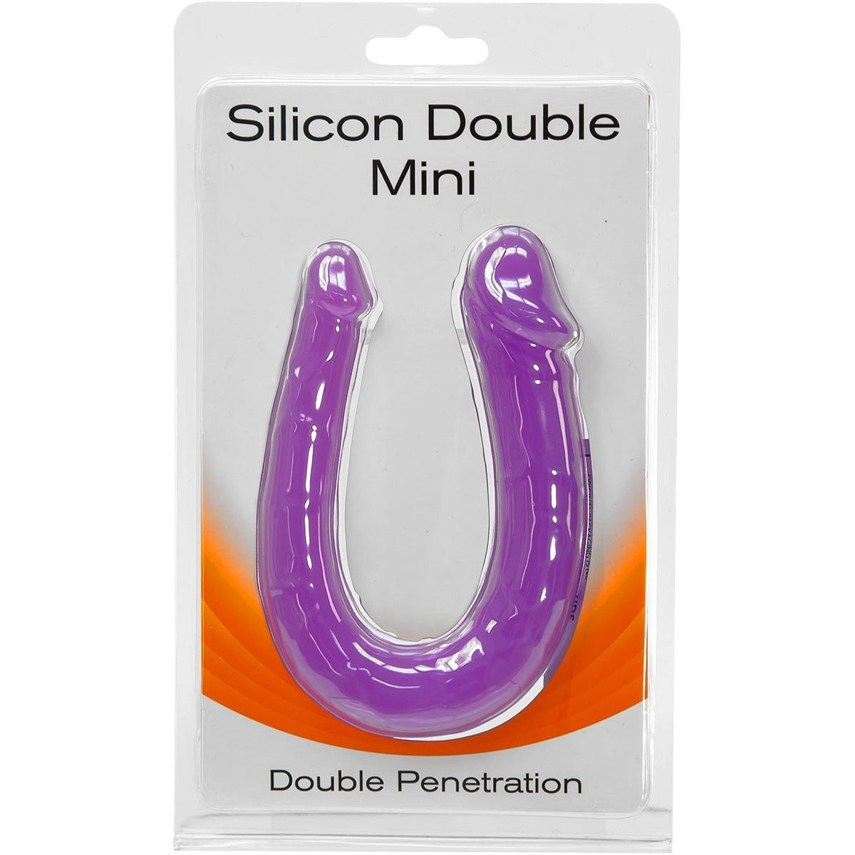 Seven Creations Silicone Double Mini Double Penetration Dong - Purple