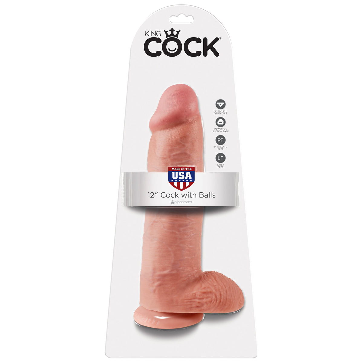 Pipedream Products King Cock 12 inch Cock with Balls Dildo