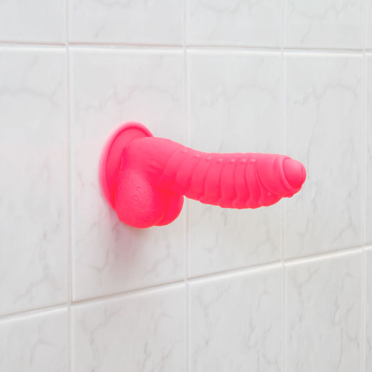 Pure Love® - Fantasy Silicone Dildo With Suction Base – 7 In. – Hot Pink