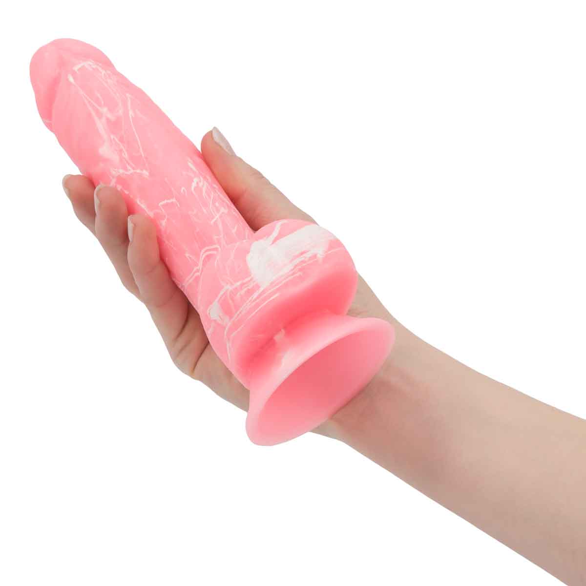 Pure Love® - Realistic Silicone Glow-In-The-Dark Dildo – 7.5 In. – Pink