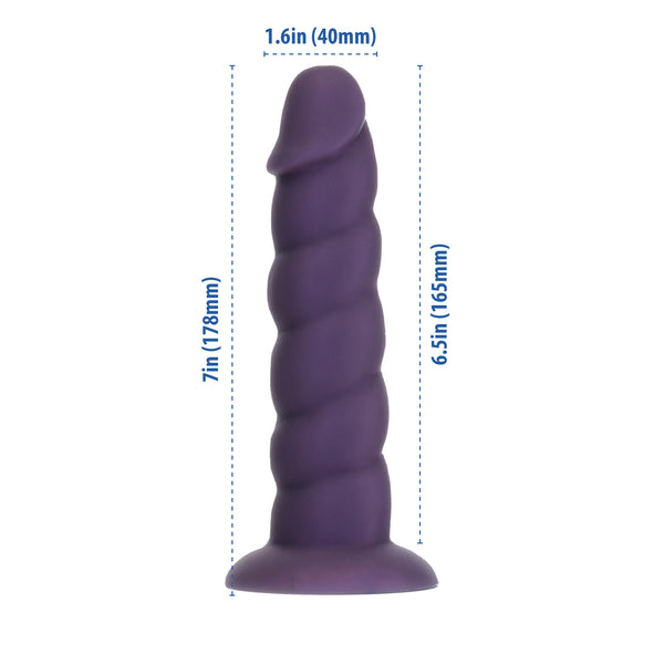 Addiction Fantasy – Unicorn Dildo – 7” – Purple