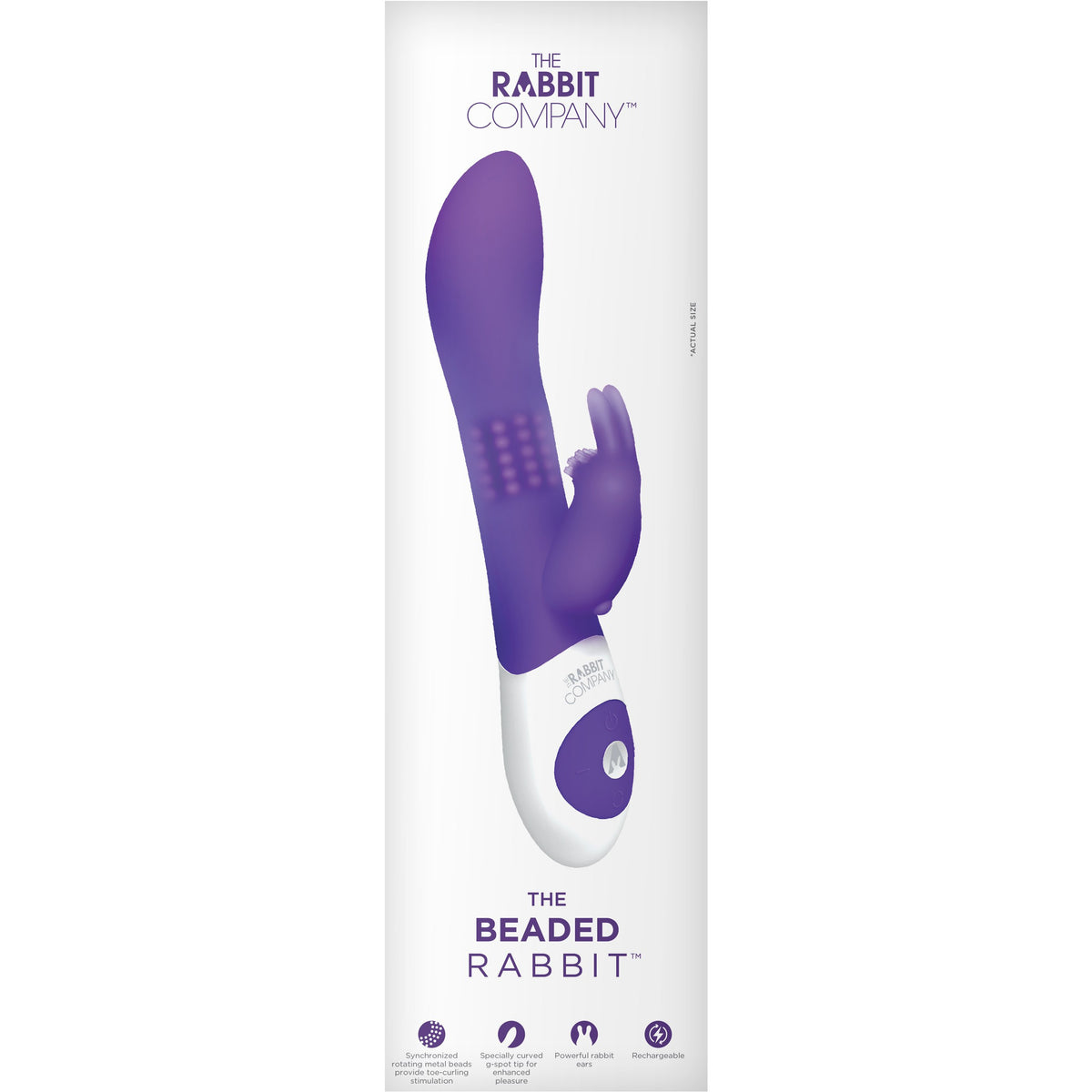 The Rabbit Company Beaded Rabbit Vibrator - Purple