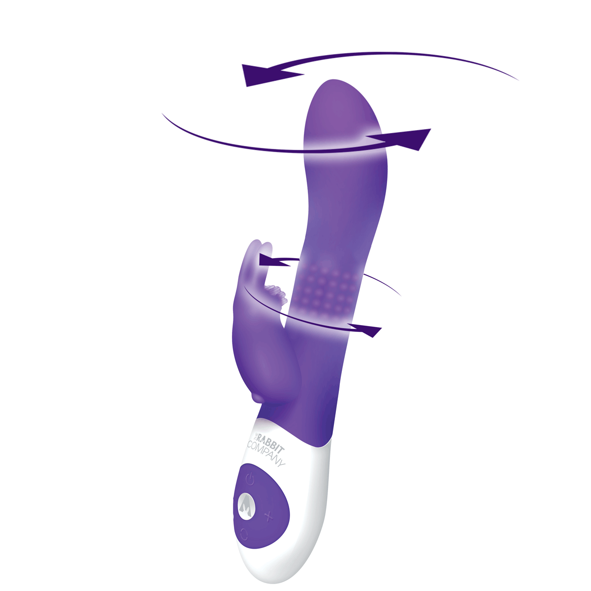 The Rabbit Company Beaded Rabbit Vibrator - Purple | BMS Enterprises The Rabbit Company Beaded Rabbit Vibrator - Purple | BMS Enterprises