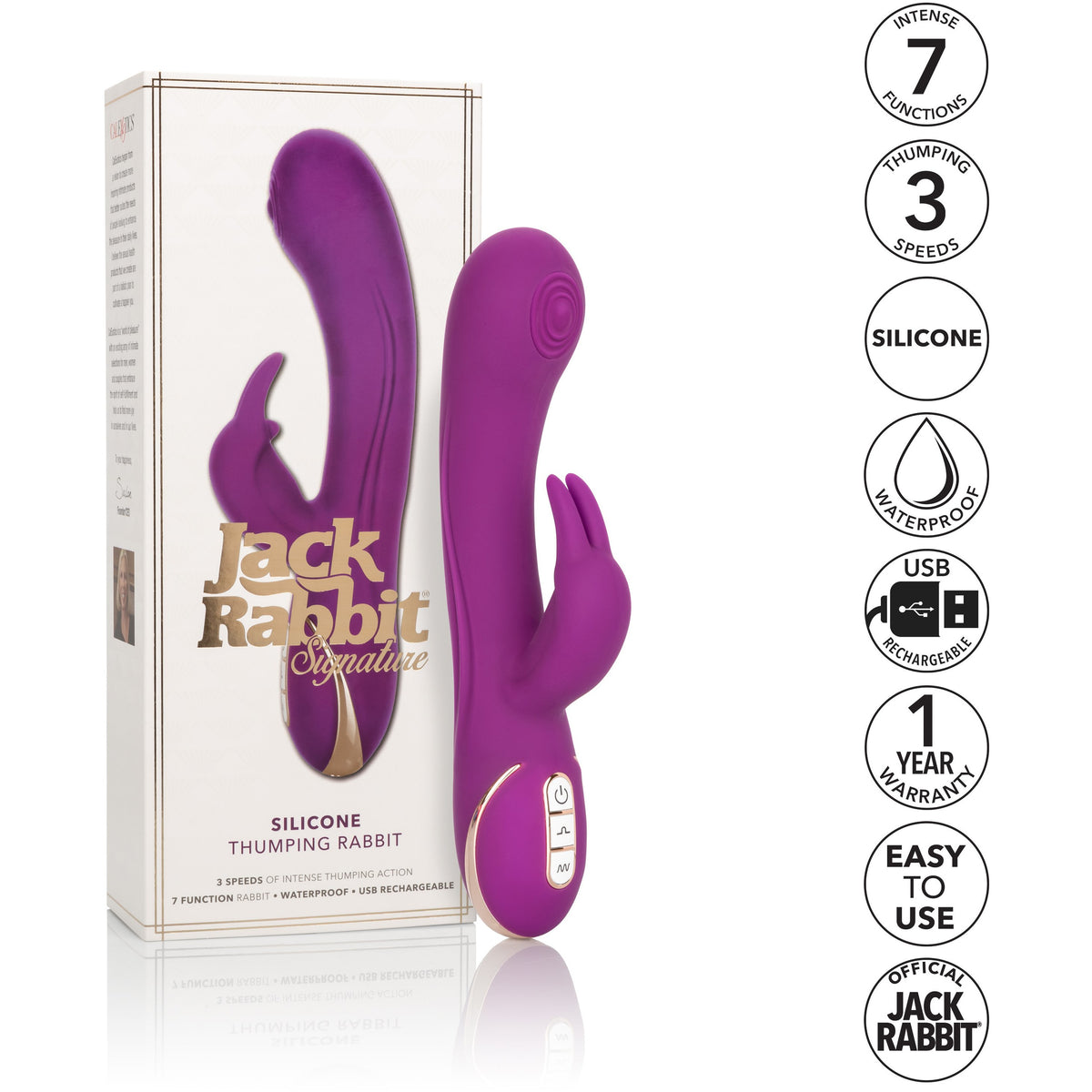 CalExotics Jack Rabbit Vibrator – Purple