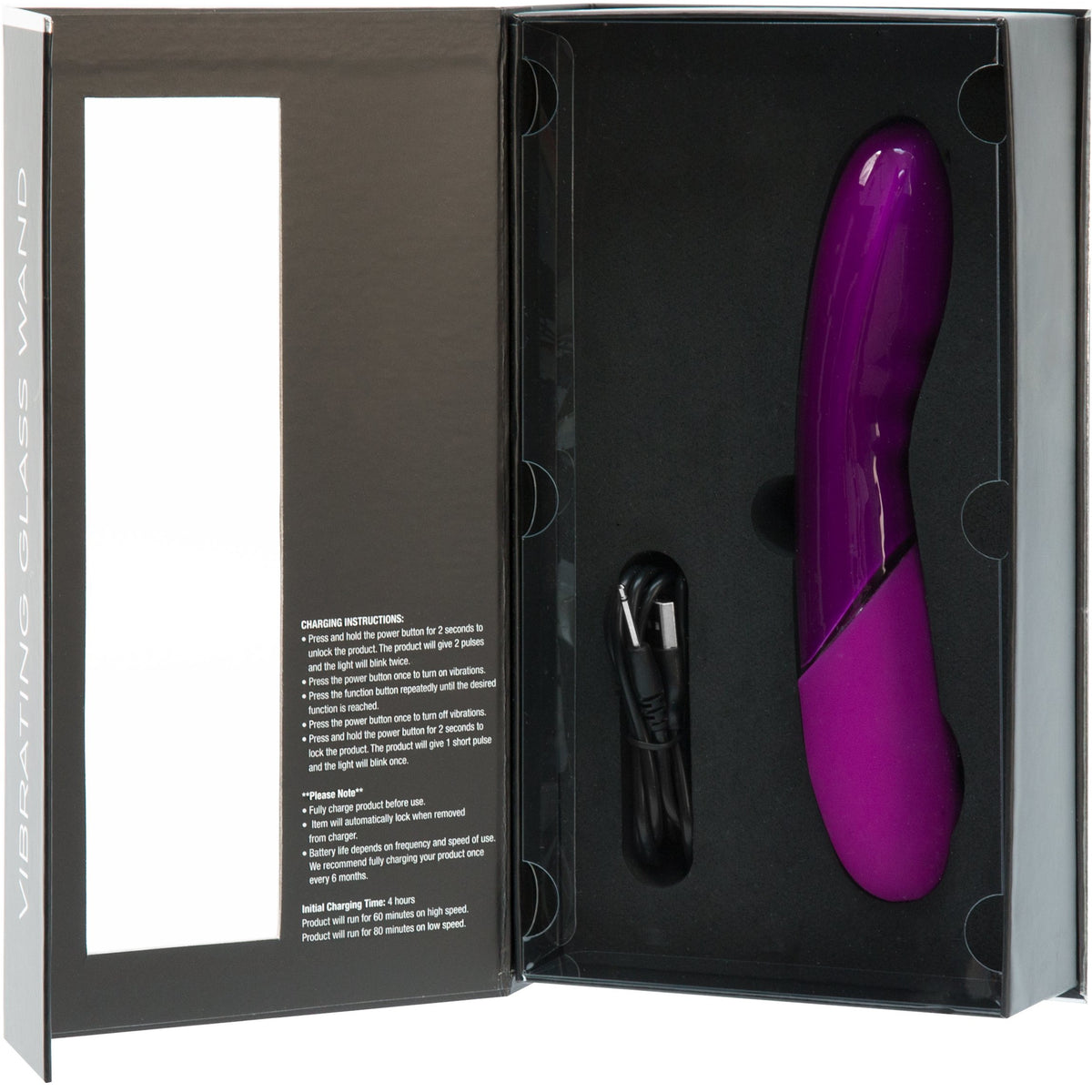 CalExotics Opal by Jopen Vibrating Glass Wand | BMS Enterprises CalExotics Opal by Jopen Vibrating Glass Wand | BMS Enterprises