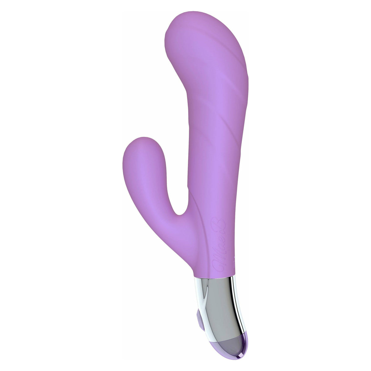 Mae B Lovely Vibes - G-Spot Shaped Soft Touch Twin Vibrator - Purple