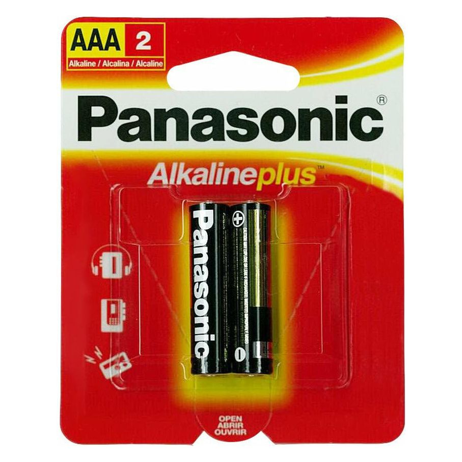 Panasonic Alkaline Plus AAA Batteries - 2 Pack