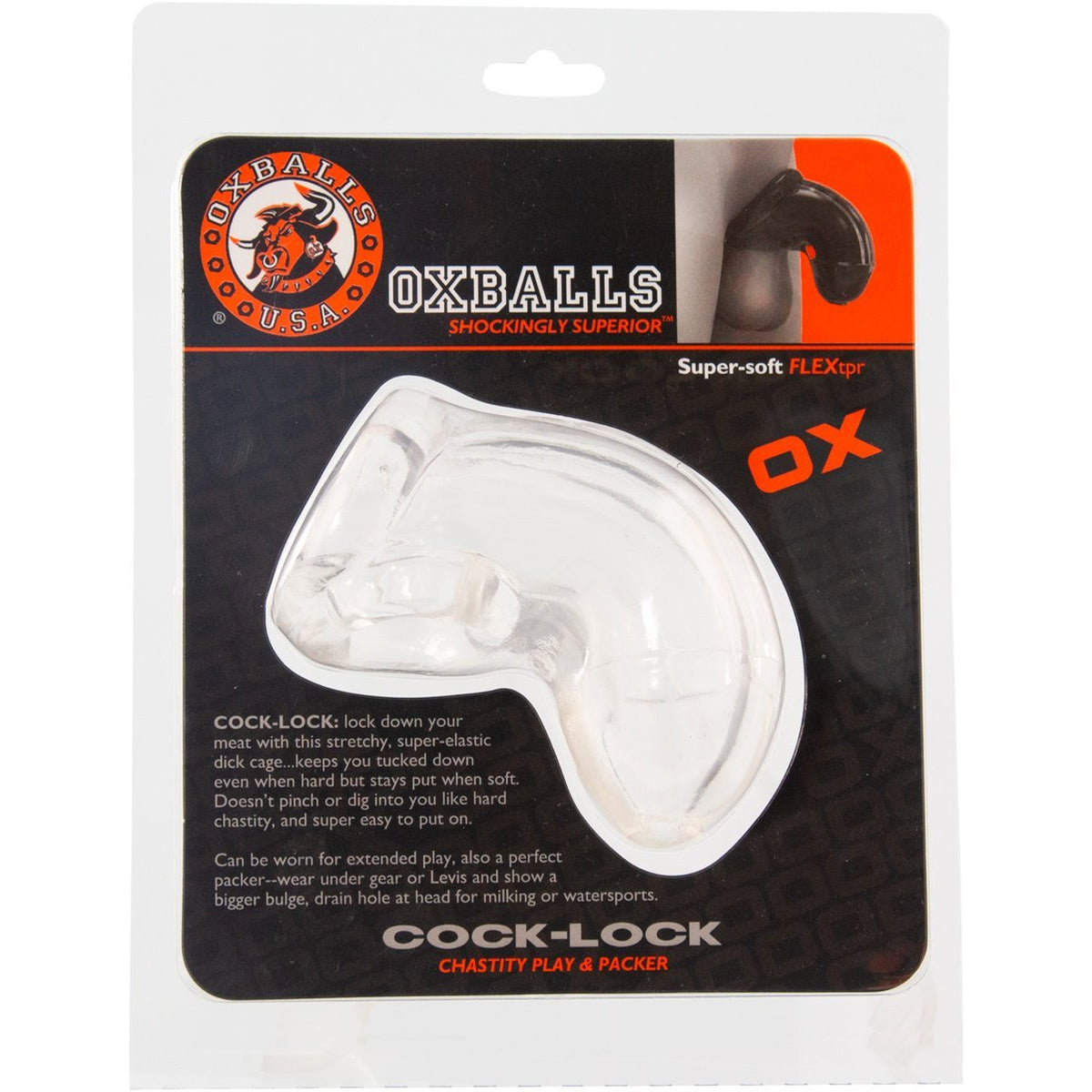 Oxballs Cock-Lock Cock Cage – Clear
