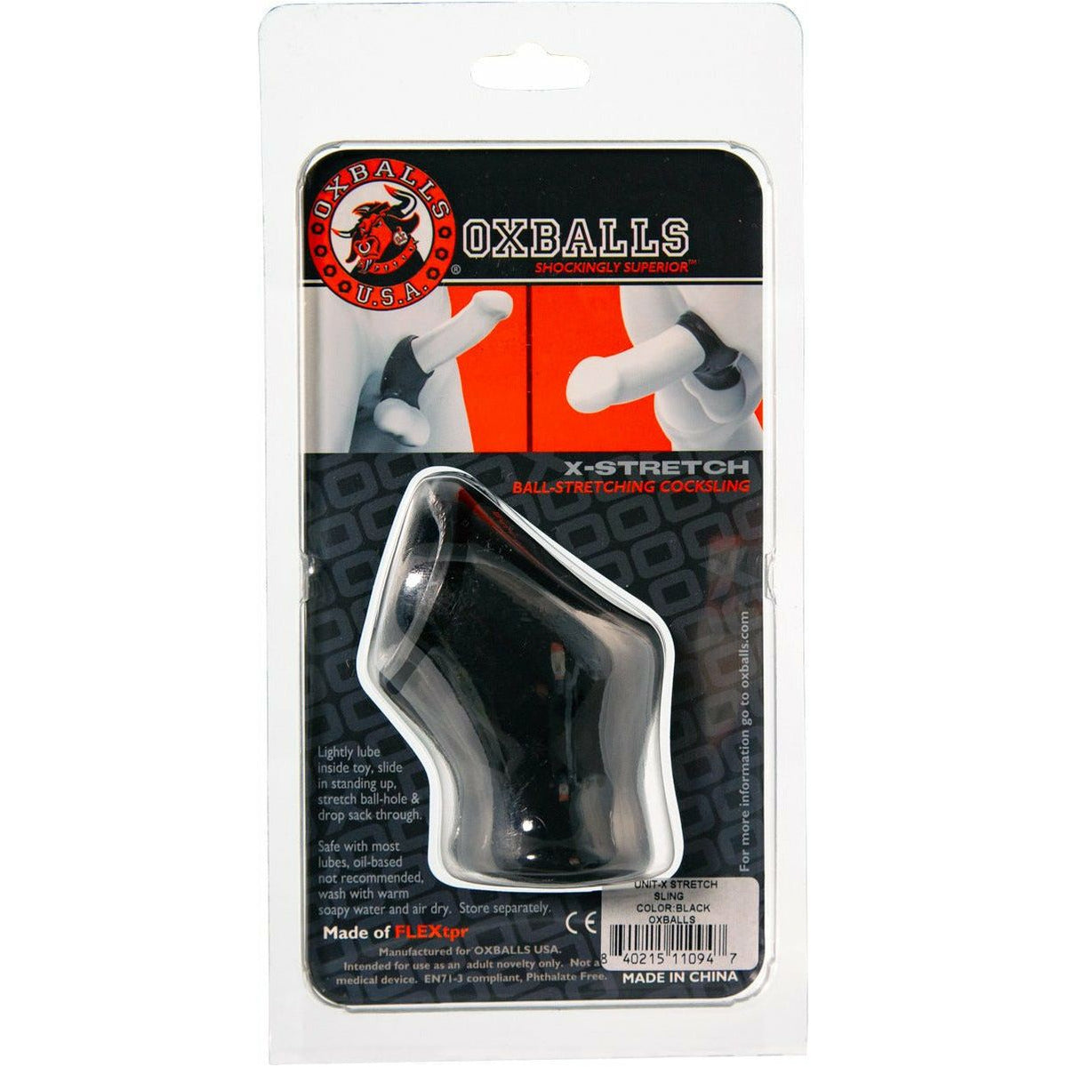 Oxballs X-Stretch Cocksling - Black