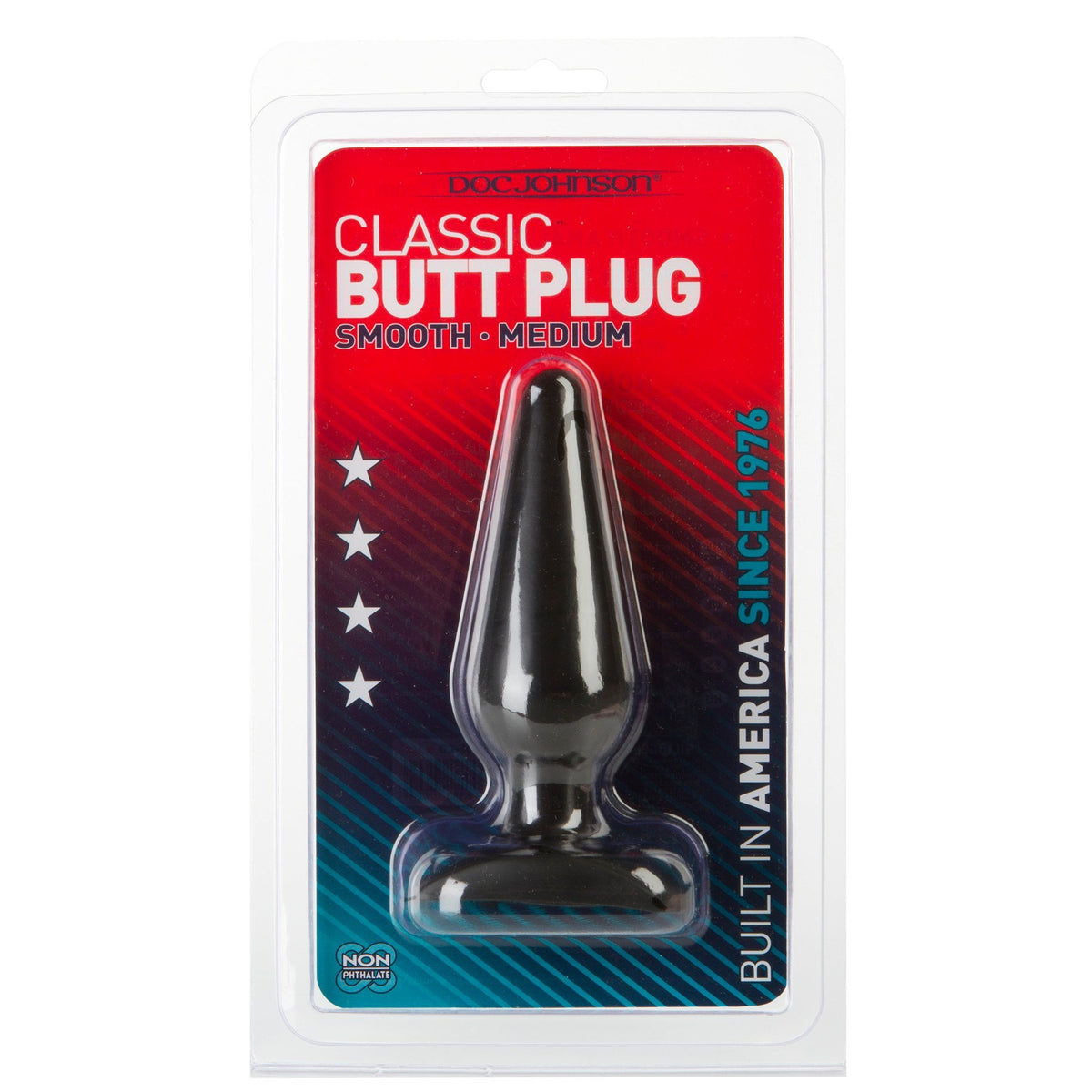 Doc Johnson Butt Plug Medium-Black