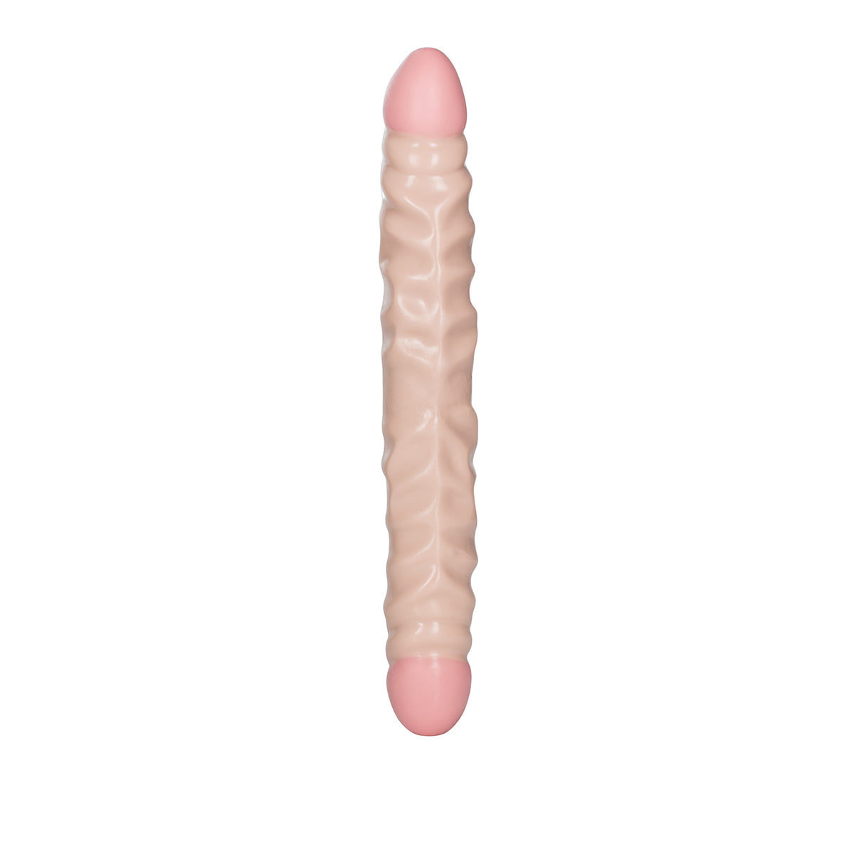 CalExotics Ivory Duo – Veined Double Ended Dong