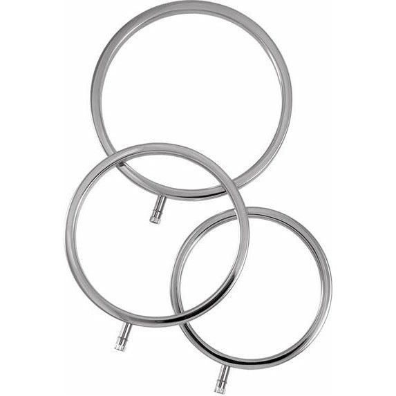 ElectraStim Electro-Sex Metal Scrotal Rings - Set of 3