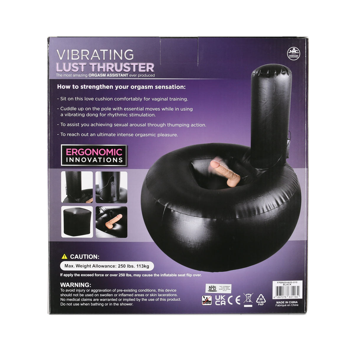Excellent Power - Vibrating Lust Thruster - Orgasm Assistant - Black