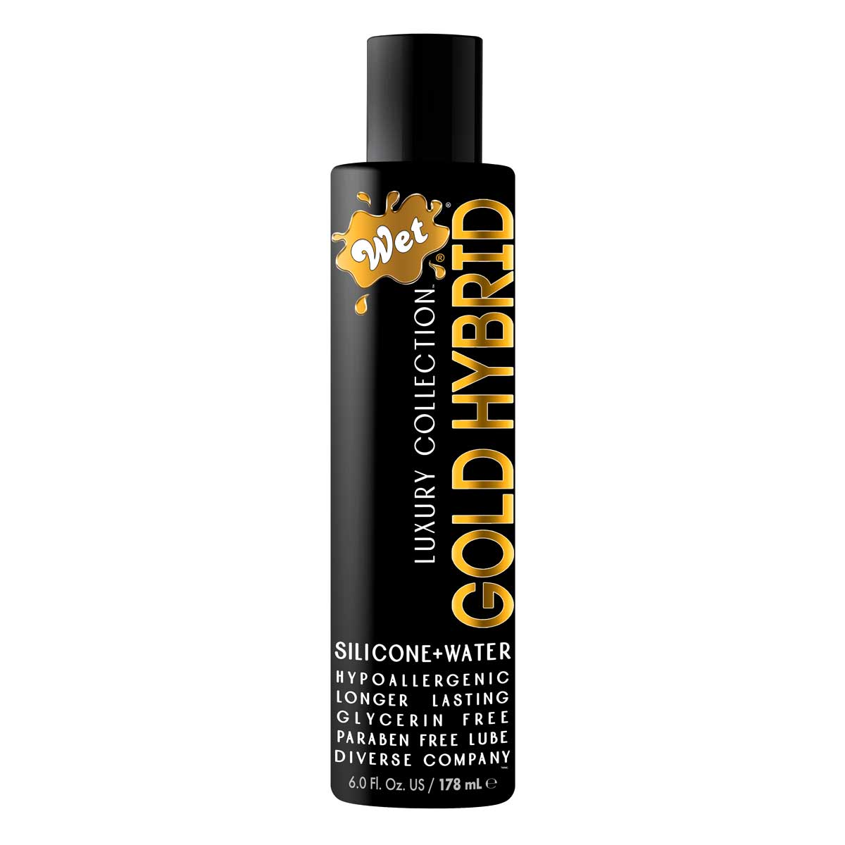 Wet Gold Hybrid Water Silicone Blend Lubricant – 6 oz.