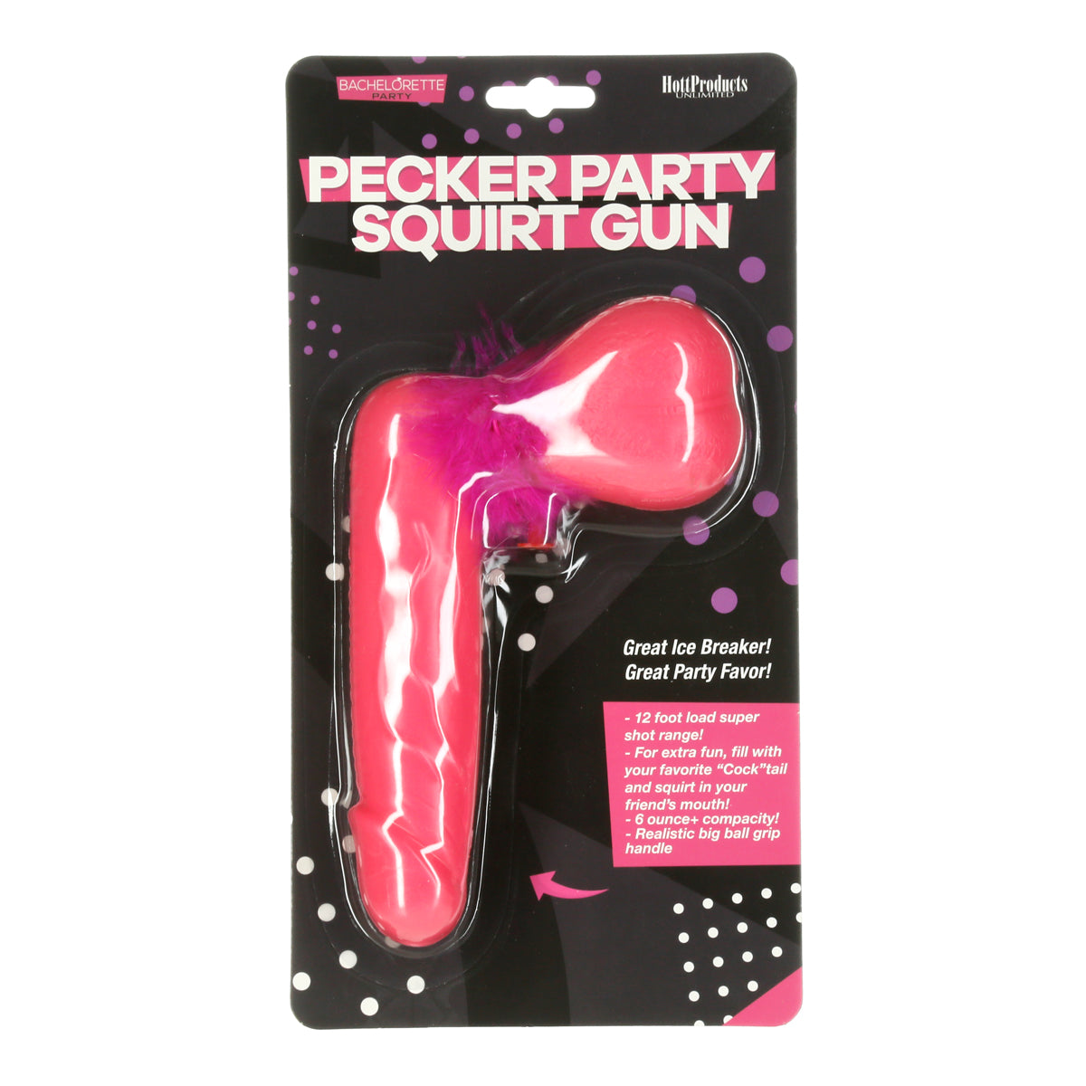 Hott Products - Bachelorette Party Pecker Party Squirt Gun - Pink