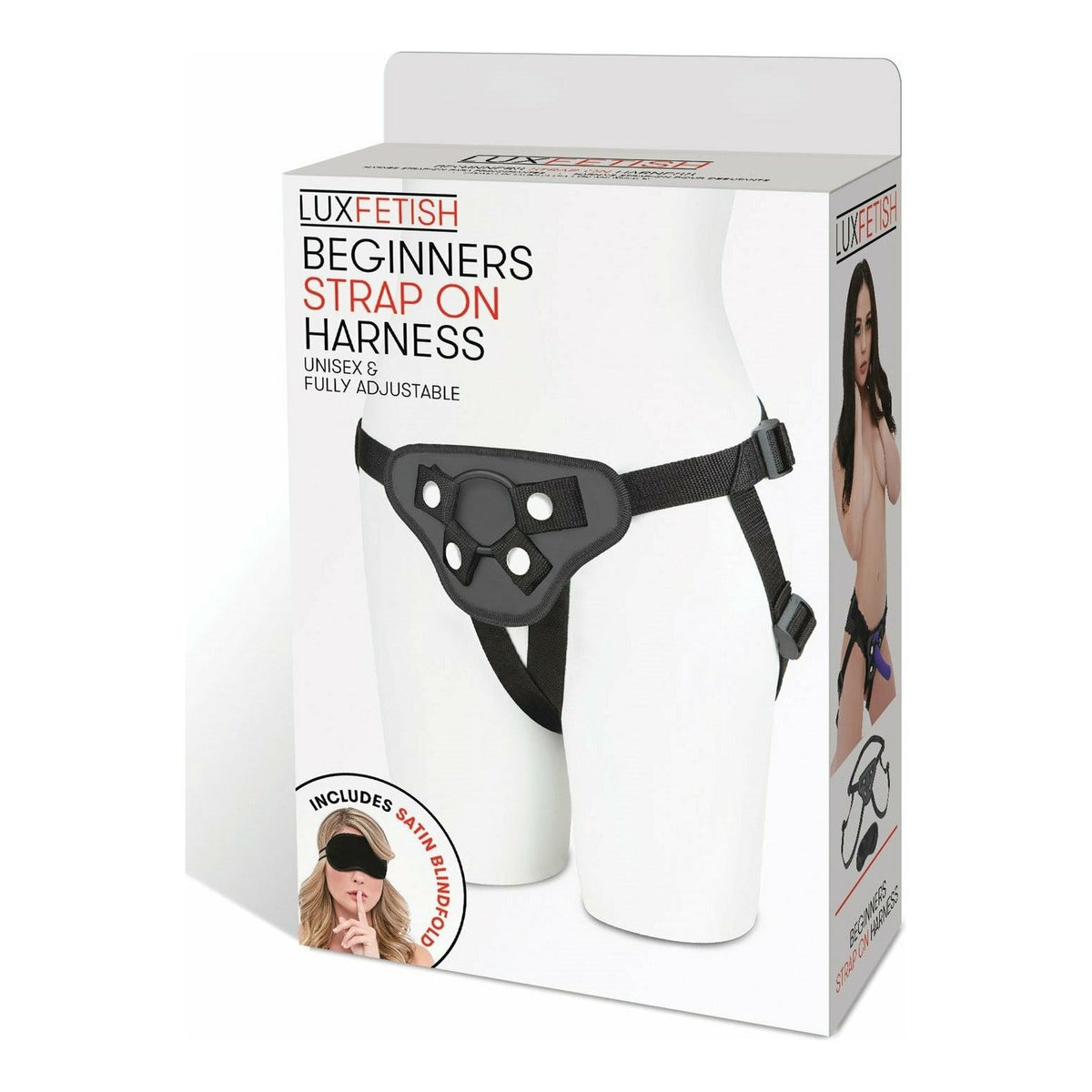 Lux Fetish Lux Fetish – Beginners Strap-On Harness – Black