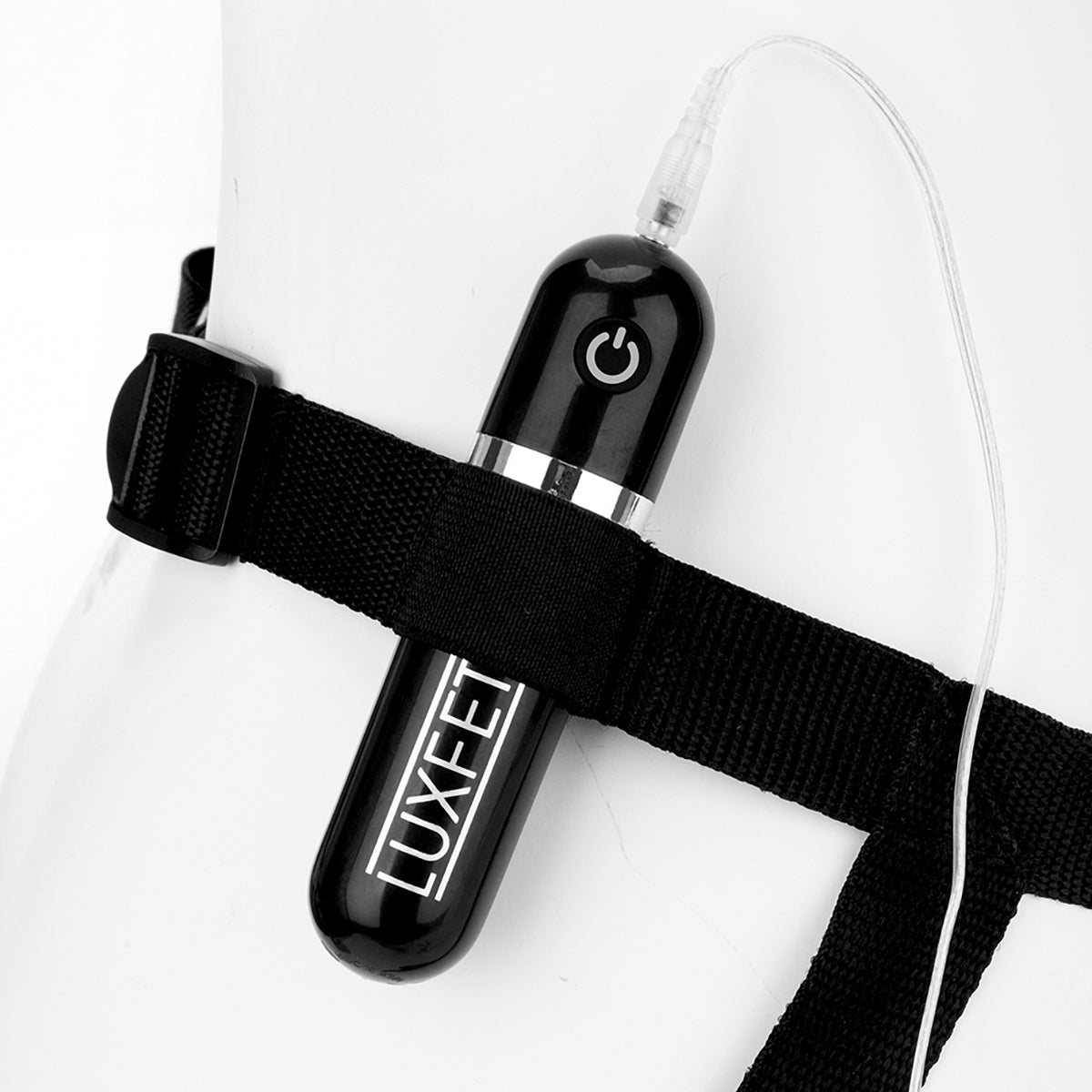 Lux Fetish 6.5” Vibrating Dildo &amp; Strap-On Harness Set
