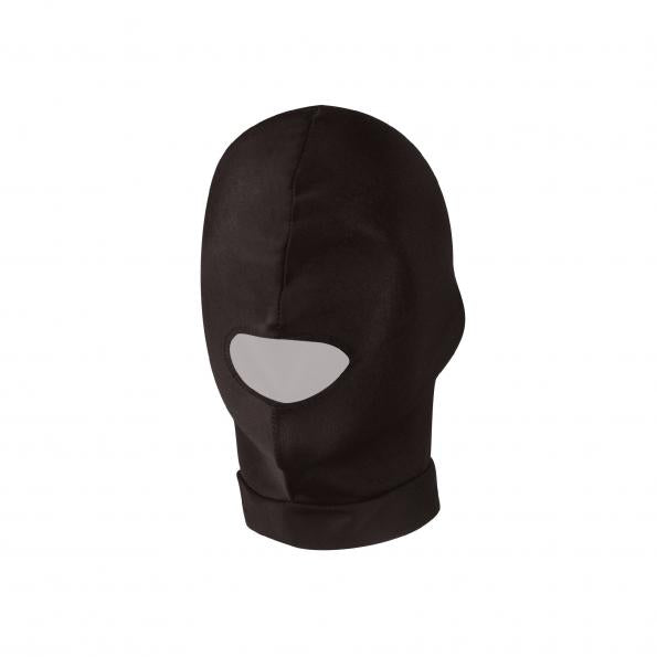 Lux Fetish – Open Mouth Stretch Hood – Black – One Size