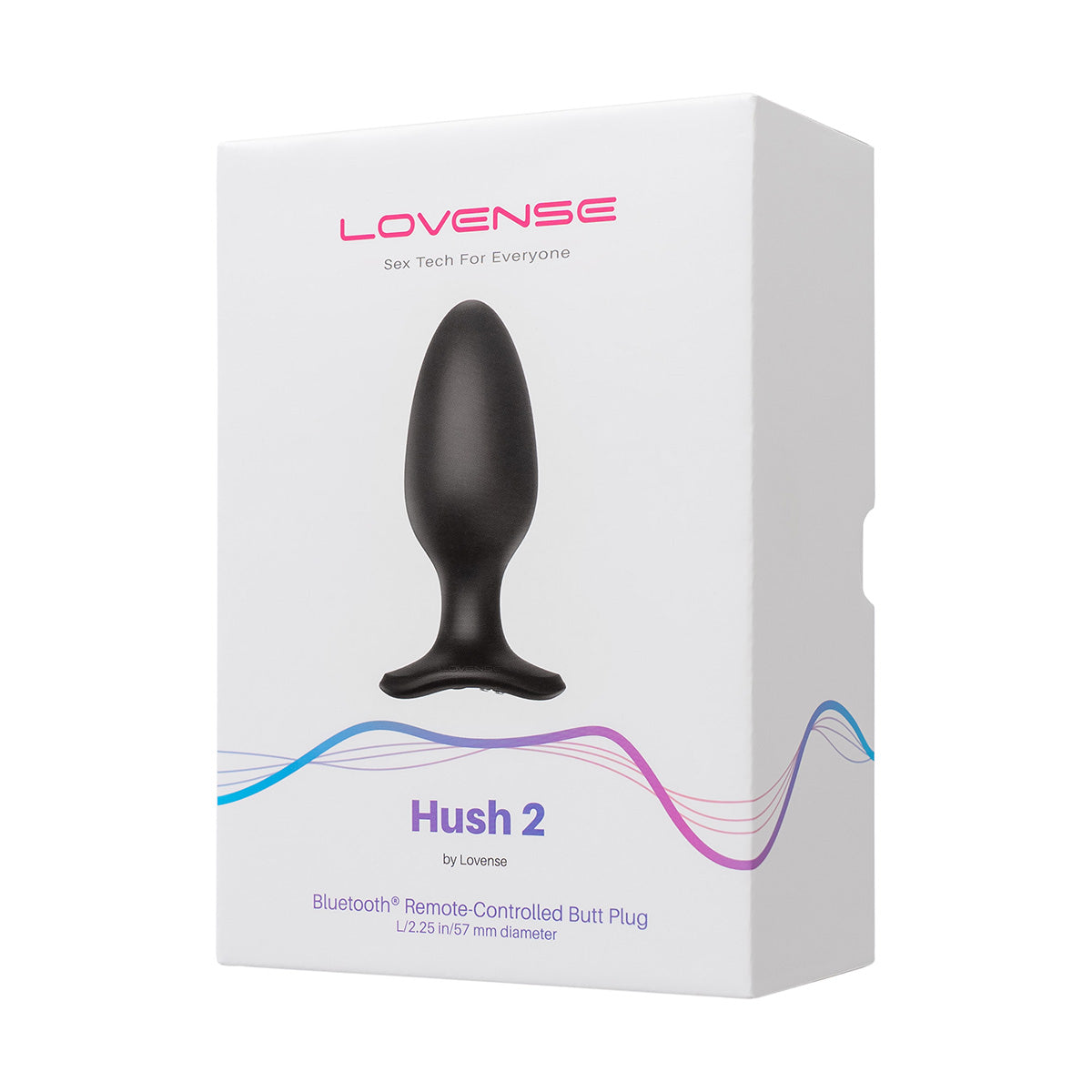 Lovense Hush 2 Vibrating Remote-Controlled Plug – 2.25” – Black
