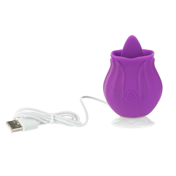 Rose Toy Tongue With Fingerprint Vibrator-Light Purple – Kocwholesale