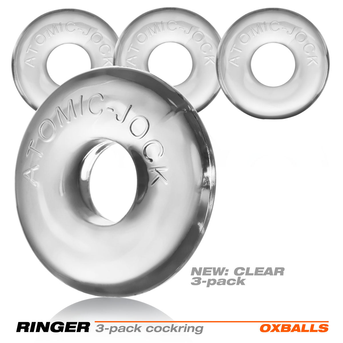 Oxballs Ringer Cockring 3-Pack - Clear