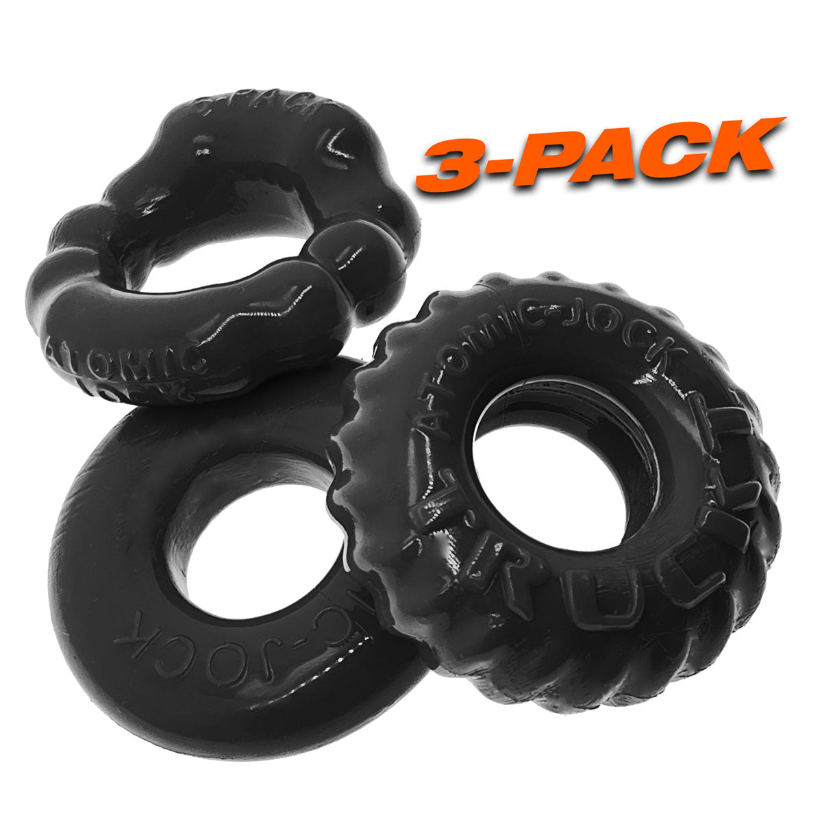 Oxballs -  Bonemaker 3-Pack C-Rings - Black