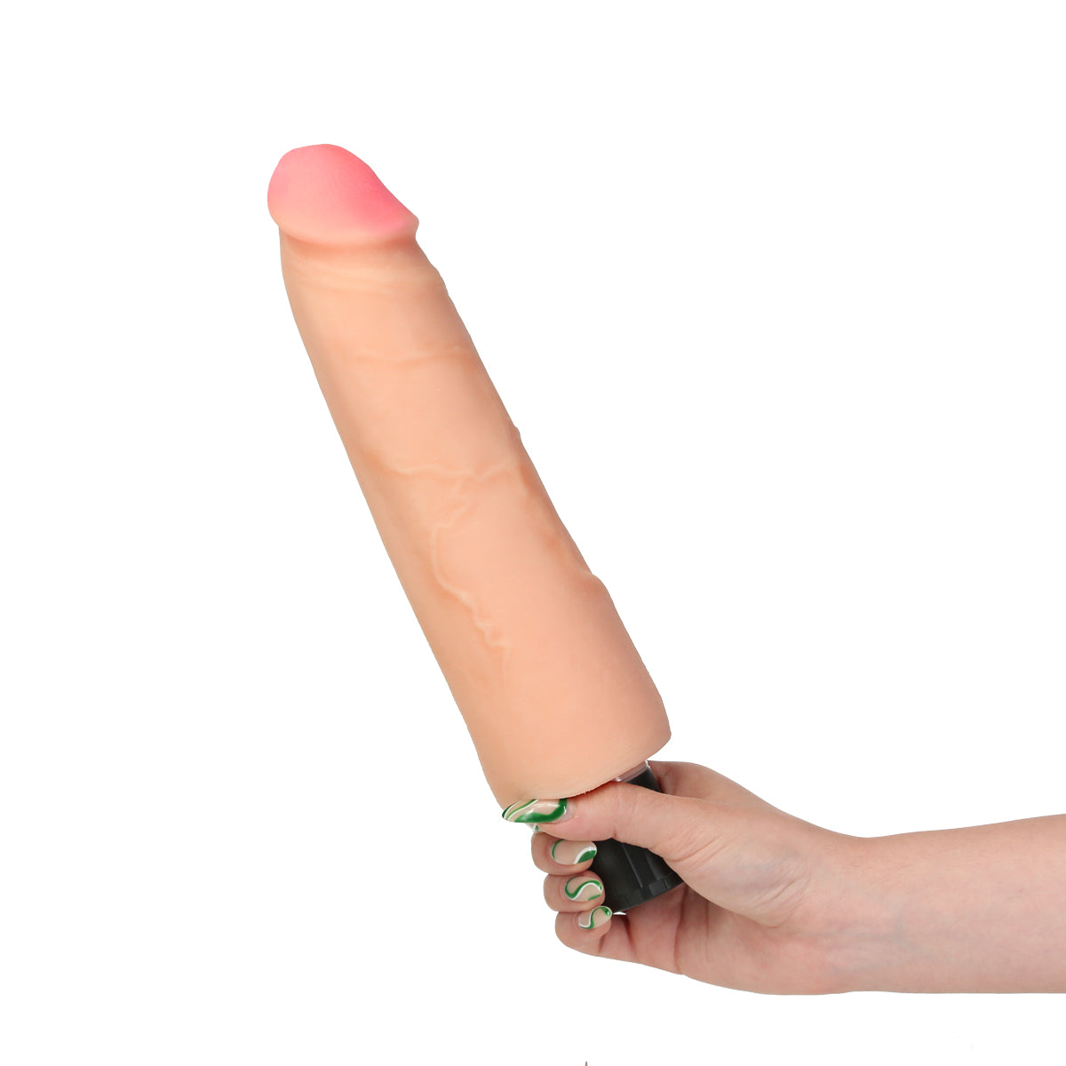 Pipedream - Real Feel 10 -  Vibrating Dildo –  10.5&quot; - Beige