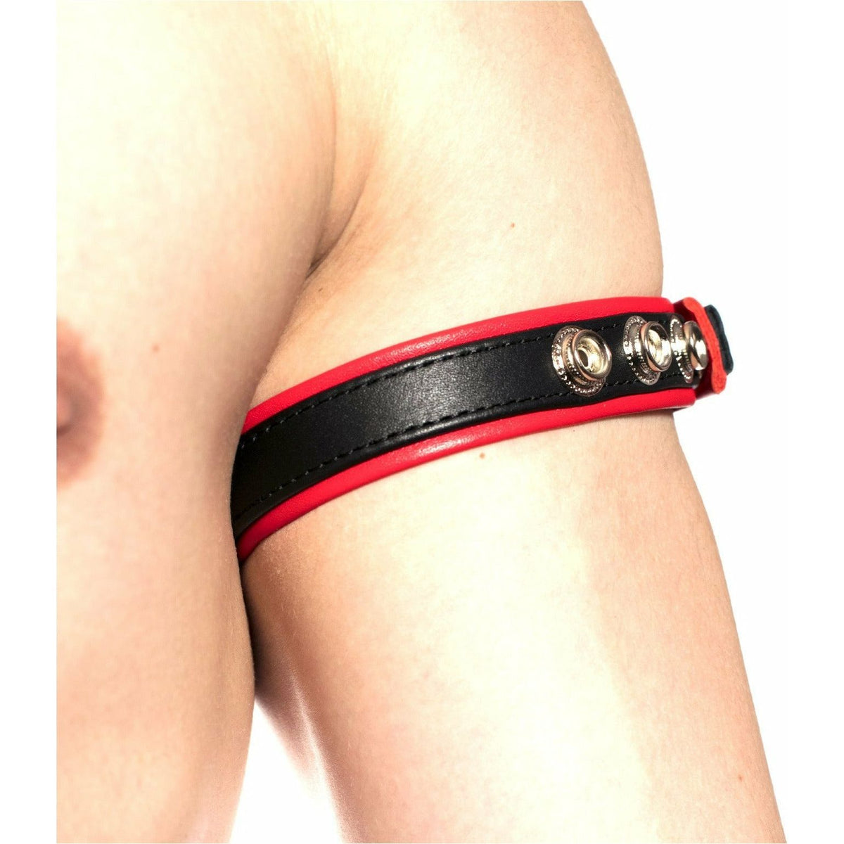 Prowler RED – Leather Bicep Band – Red