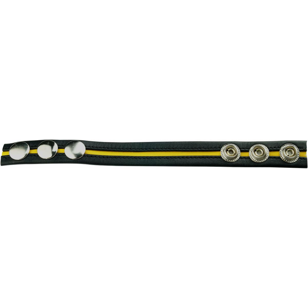 Prowler RED – Leather Cock Strap - Yellow