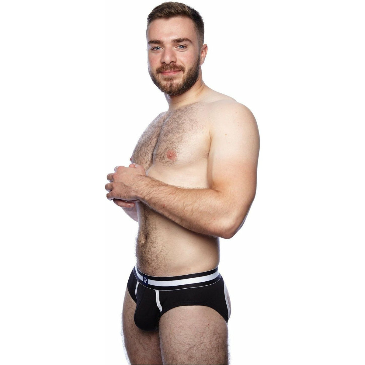 Prowler Classic Backless Brief – Black/White - Large
