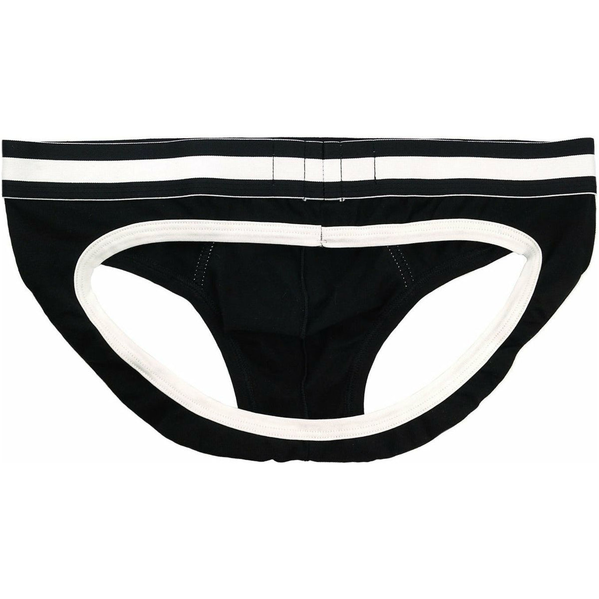 Prowler Classic Backless Brief – Black/White - Extra Large