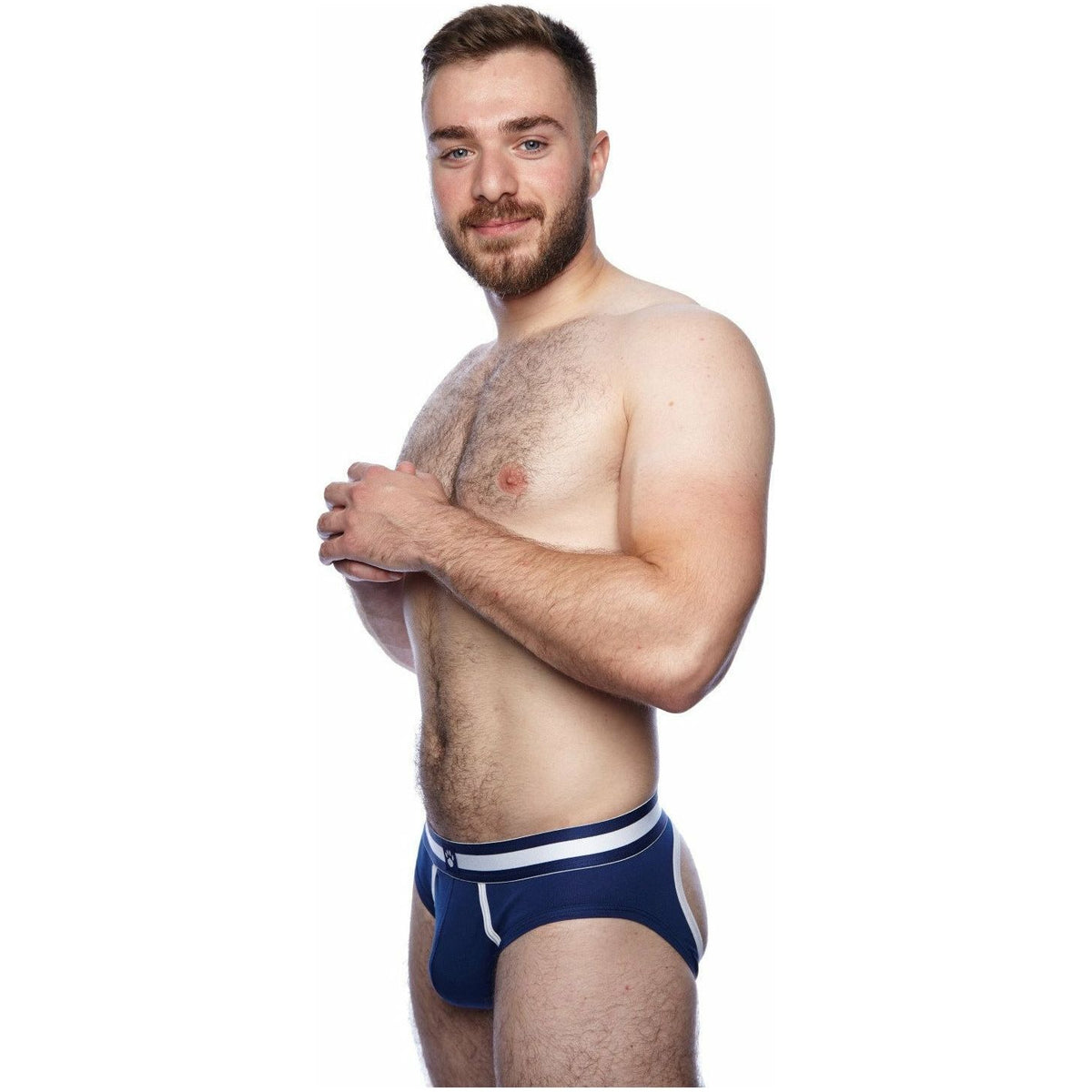 Prowler Classic Backless Brief – Navy/White - Small
