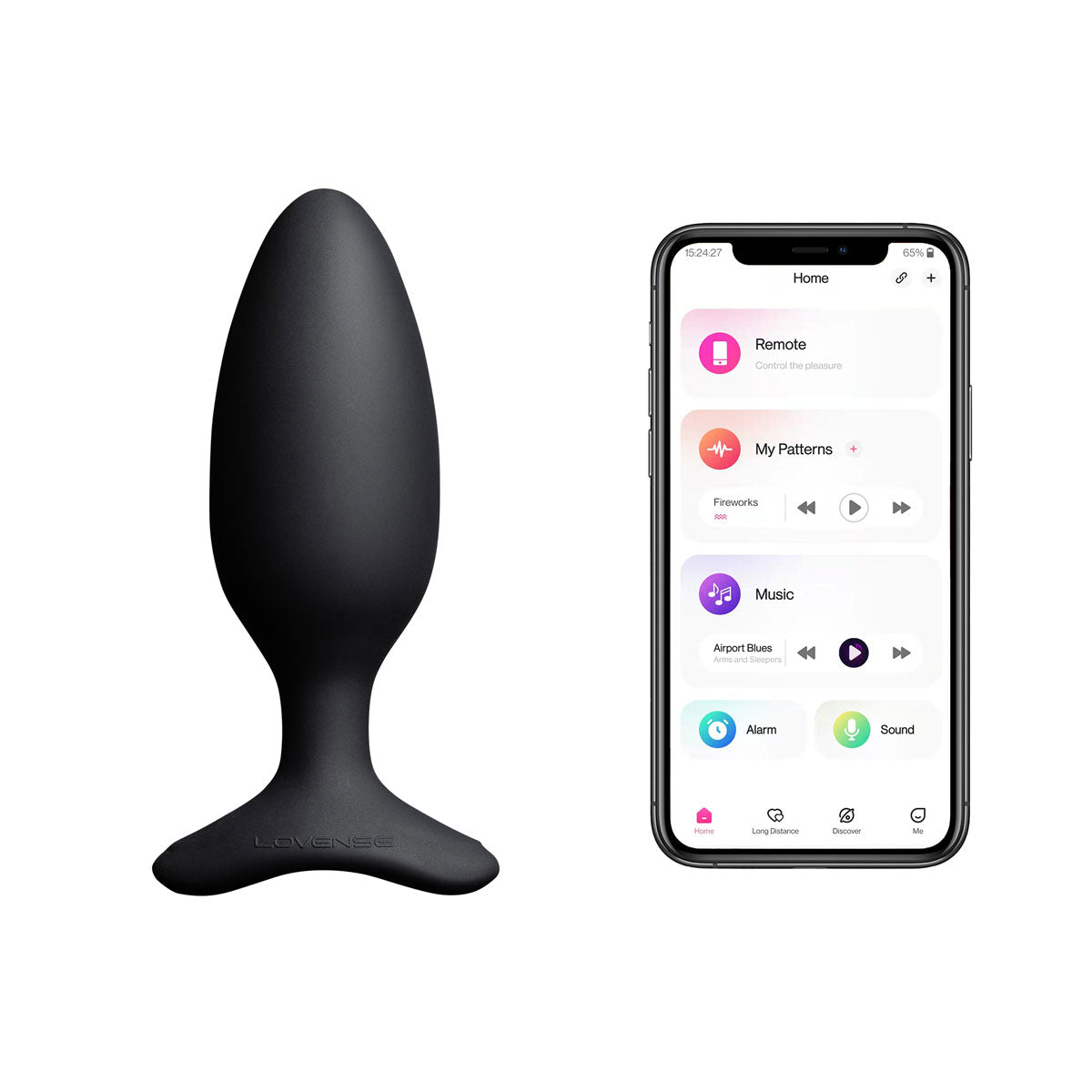 Lovense Hush 2 – 1.75 In. Bluetooth Vibrating Butt Plug – Black