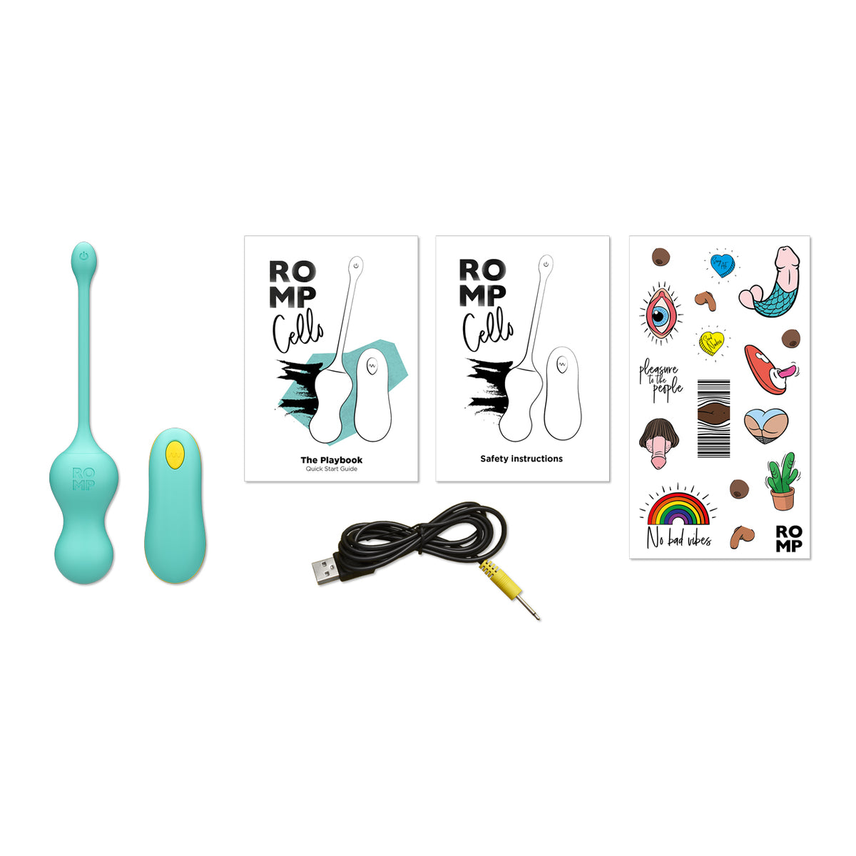 ROMP - Cello -  Vibrating Egg – Teal