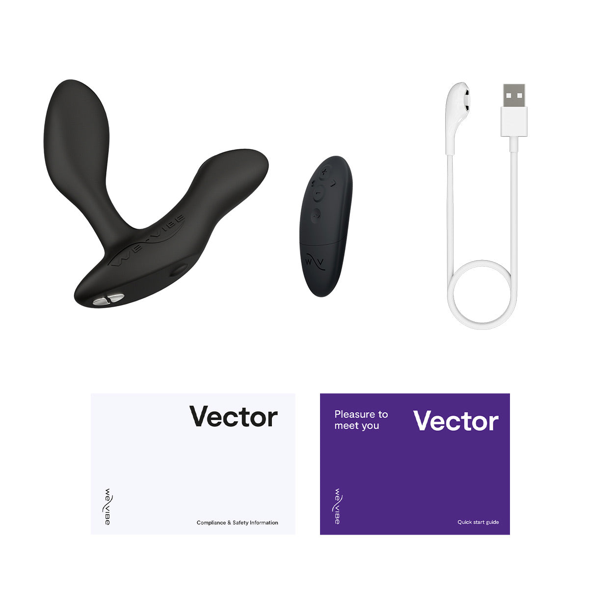 We-Vibe Vector+ - TESTER KIT CHARCOAL BLACK