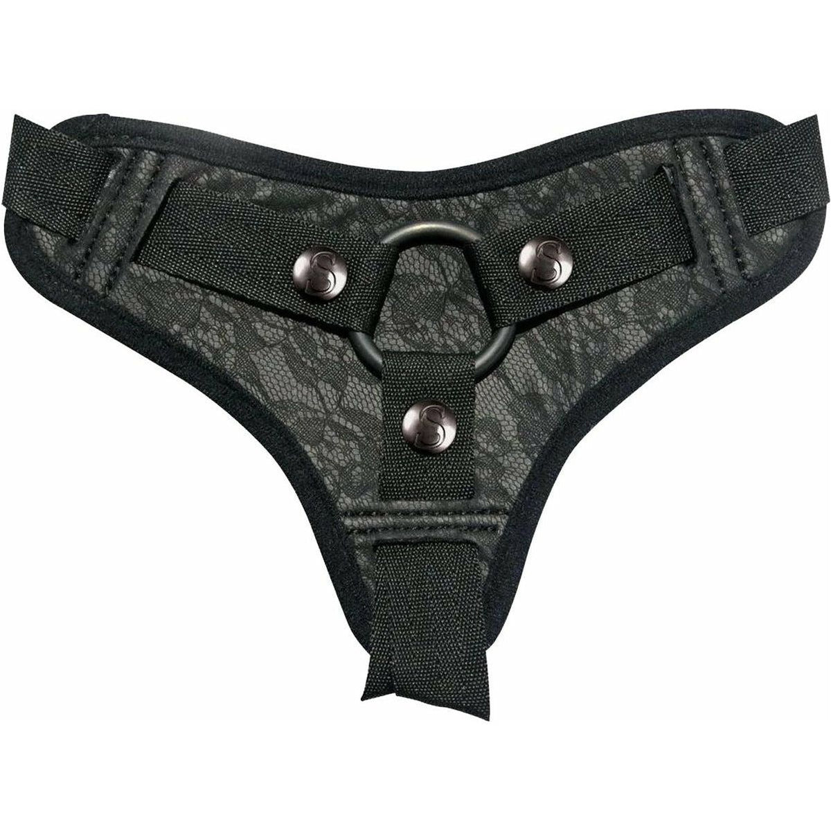Sportsheets Sincerely - Lace Strap-On - Black