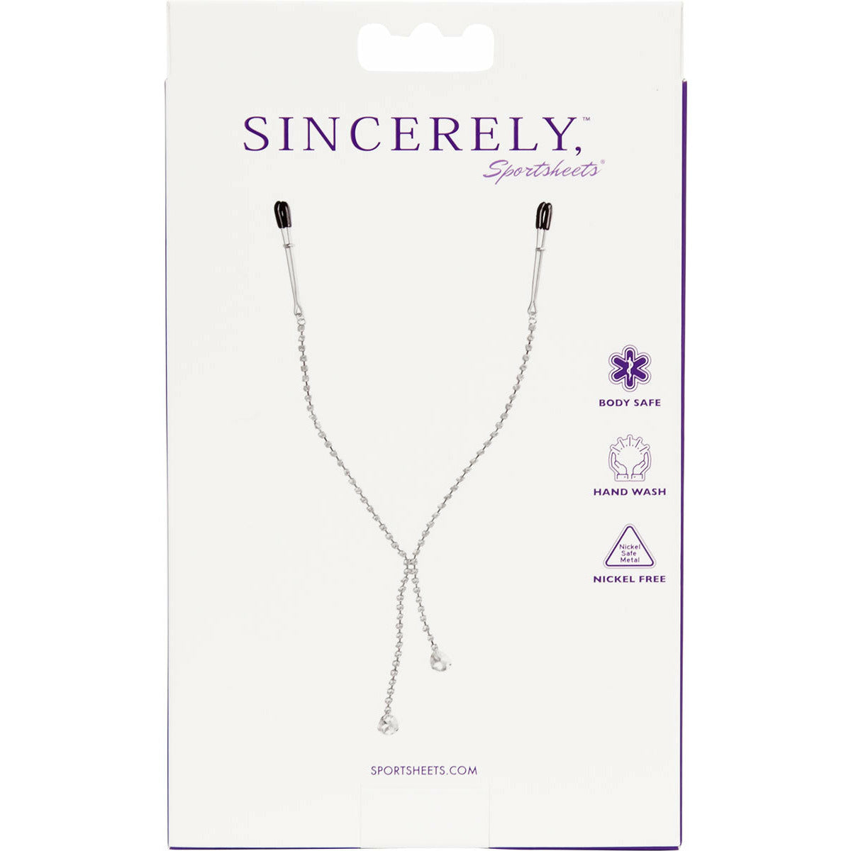 Sportsheets Sincerely - Teardrop Tweezer Nipple Clips
