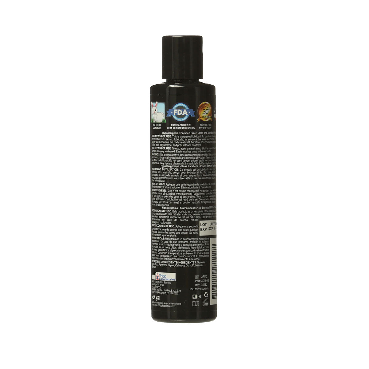 Wet Silver Water Based Lubricant – 6 oz.