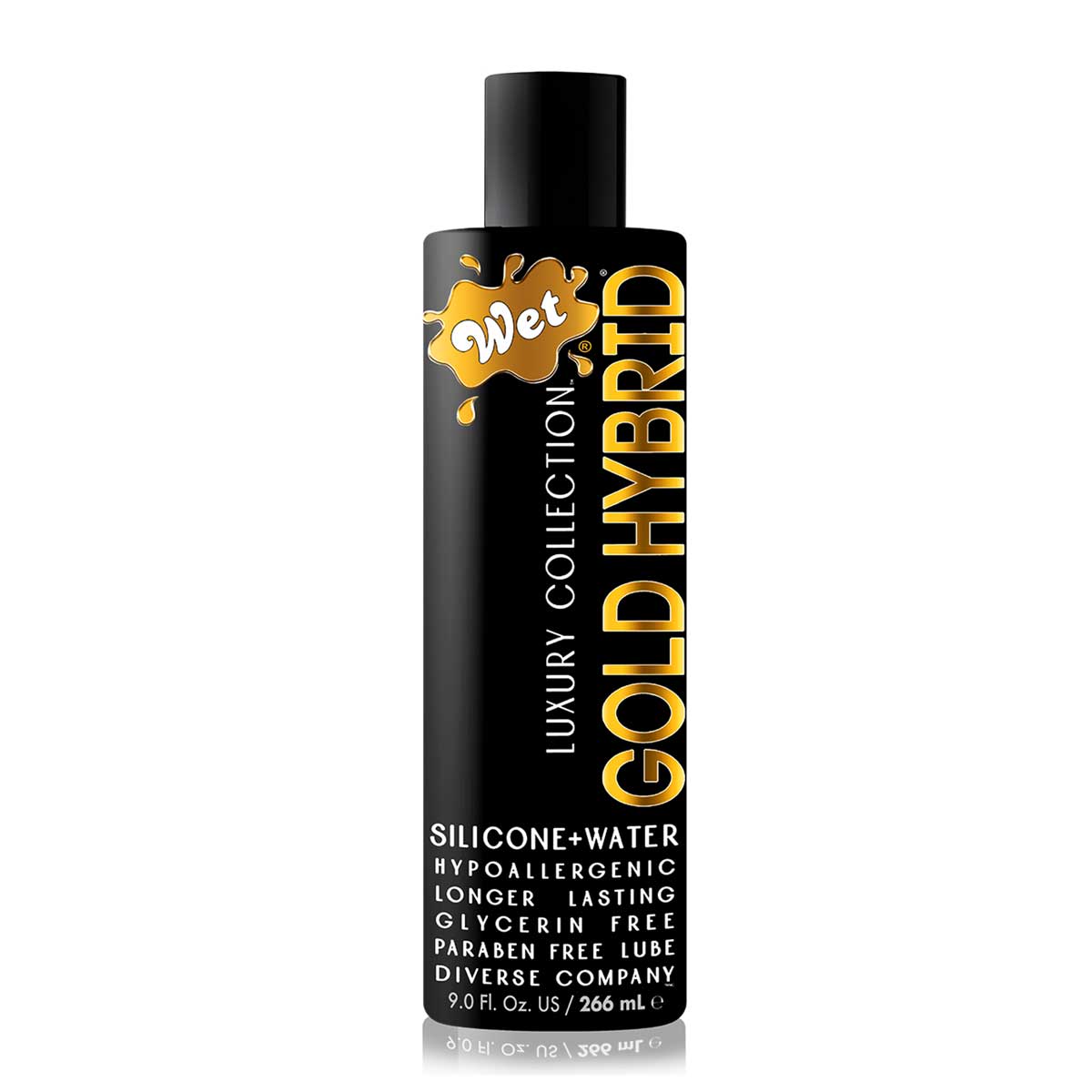 Wet Gold Hybrid Water Silicone Blend Lubricant – 9 oz.