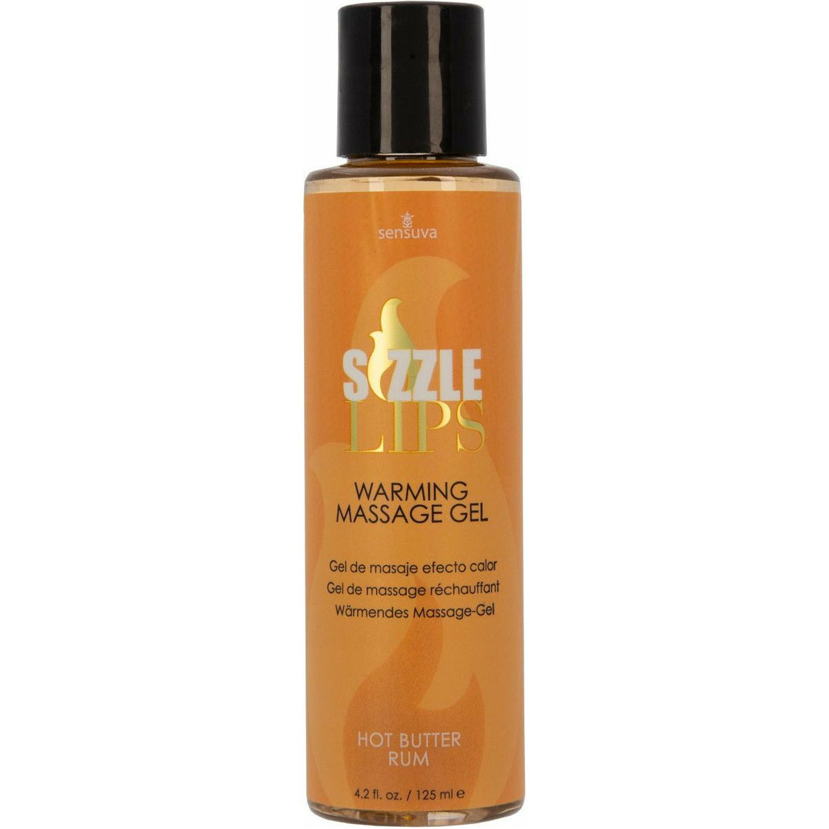 Sensuva Sizzle Lips – Edible Warming Massage Gel – 4.2 oz -  Butter Rum