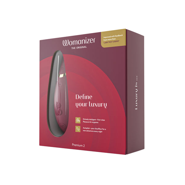 Womanizer Premium 2 – Clitoral Stimulator – Bordeaux