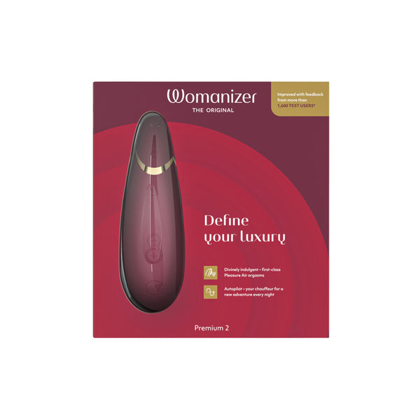 Womanizer Premium 2 – Clitoral Stimulator – Bordeaux