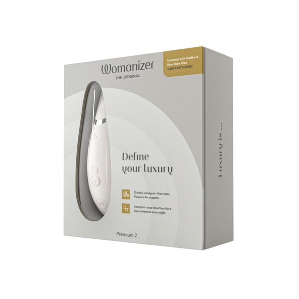Womanizer Premium 2 – Clitoral Stimulator – Warm Gray