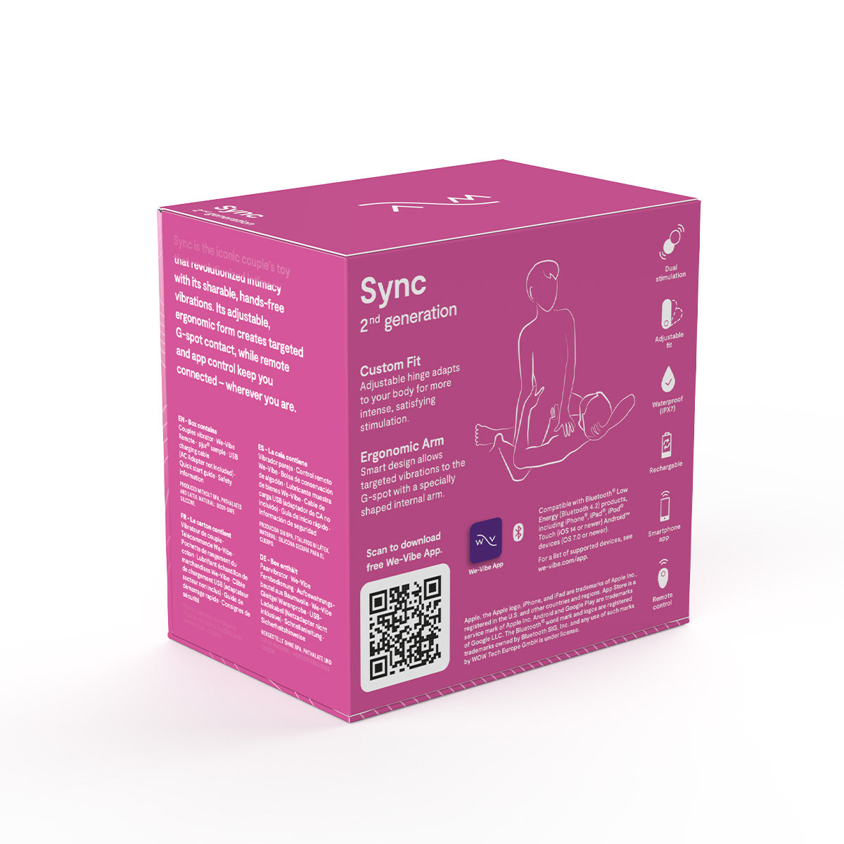 We-Vibe® - Sync Wearable Couples' Vibrator 2nd Generation - Rose