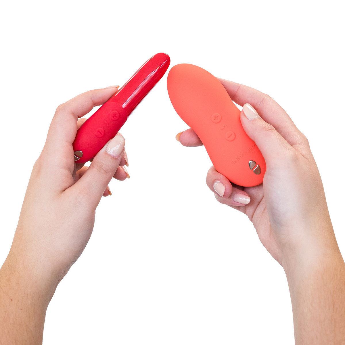 We-Vibe - Forever Favorites – Lay-On Vibrating Massager &amp; Bullet Vibrator Special Edition Set – Red/Coral